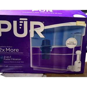 PUR 30-Cup Dispenser Filtration System with Filter 2 in 1 Fast Filtration NEW